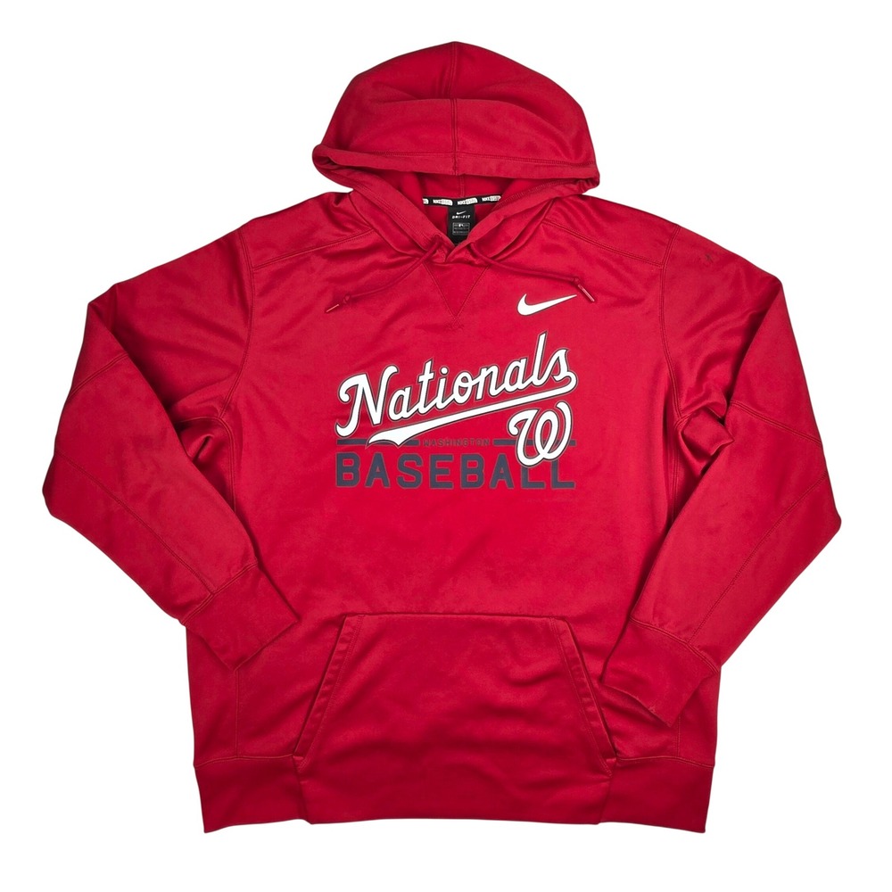 Nike Washington Nationals Red Dri-FIT Baseball Hoodie XXL 34179X-DC1